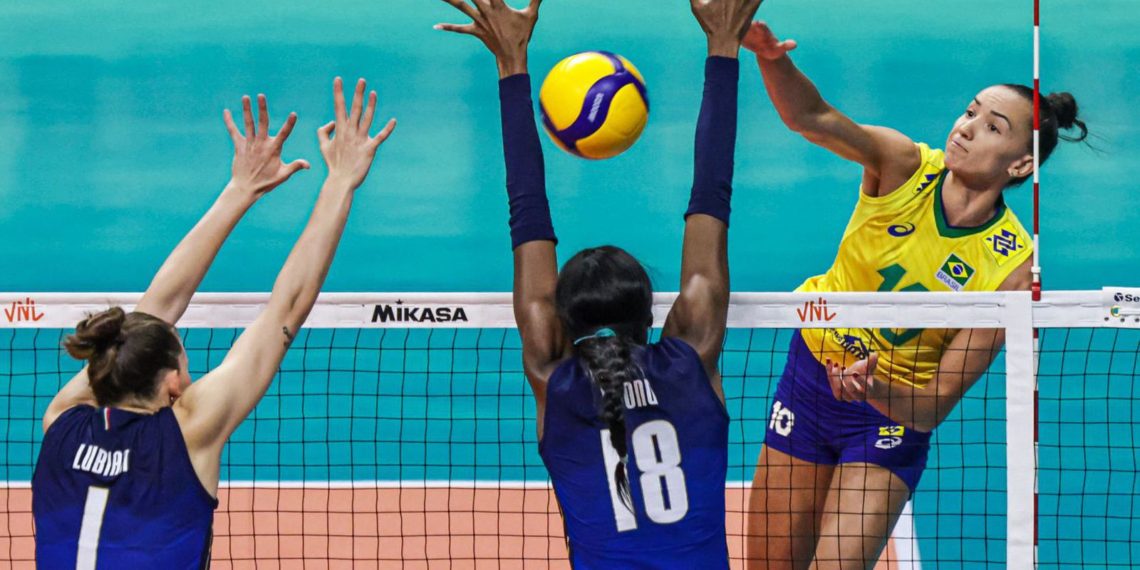 Brasil sofre segunda derrota na Liga das Nações de vôlei
