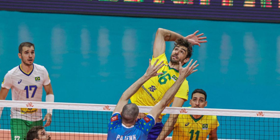 Brasil vence a segunda na Liga das Nações de vôlei masculino