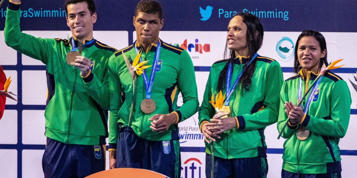 Brasil assume o terceiro lugar geral no Mundial de natação paralímpica