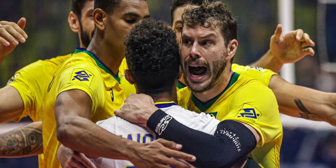 Liga das Nações: Brasil bate Irã, mesmo com saída de Alan no 1º set