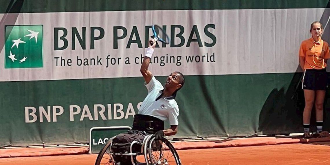 Yamanitu Silva vai à final de duplas da classe Quad em Roland Garros