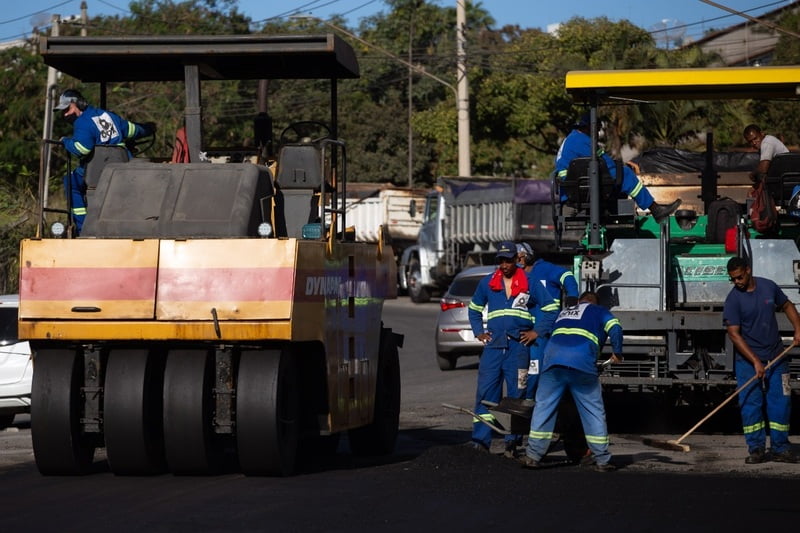 Mais de 200 pessoas estão trabalhando nas obras de Mobilidade Urbana em Volta Redonda