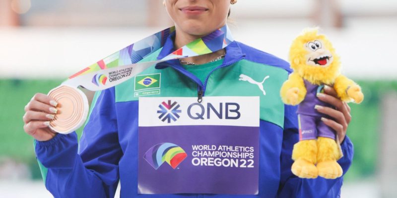 Letícia Oro fatura bronze no salto em distância no término do Mundial