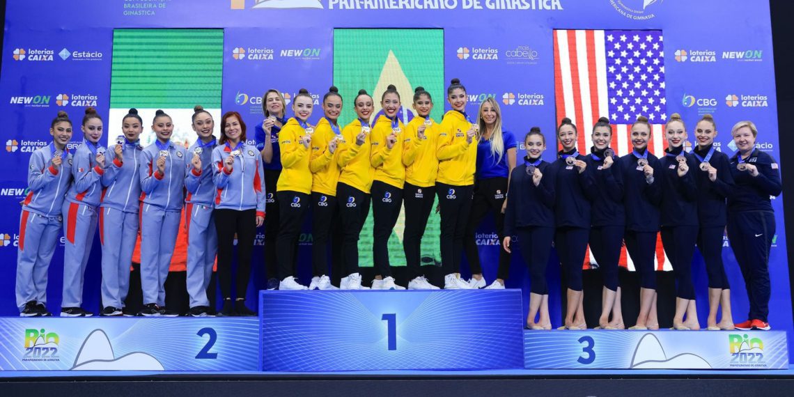 Pan de Ginástica: Brasil é bicampeão na disputa geral dos conjuntos