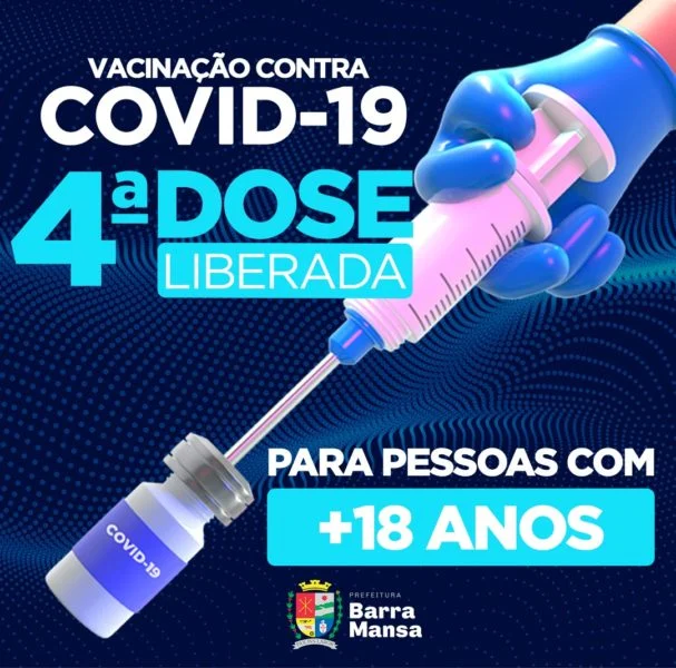Barra Mansa amplia 4ª dose contra Covid-19 para pessoas a partir de 18 anos – Barra Mansa