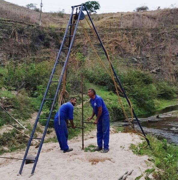 Prefeitura realiza a sondagem técnicas das margens do Rio Barra Mansa – Barra Mansa