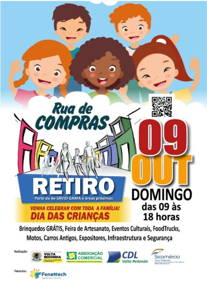 Volta Redonda terá ‘Rua de Compras’ pelo Dia das Crianças