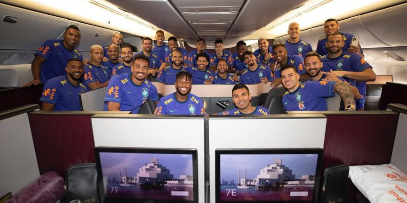Seleção Brasileira viaja para o Catar em busca do sexto título mundial