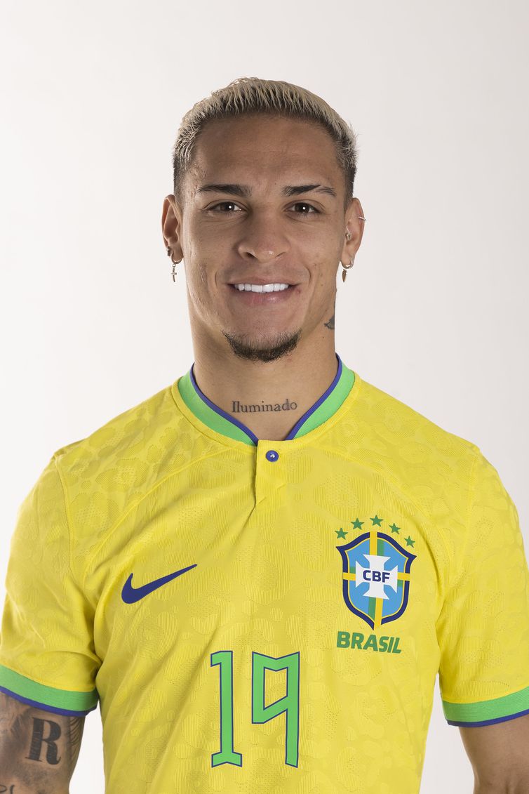 Lucas Figueiredo/CBF/Direitos Reservados Antony - seleção brasileira - retrato