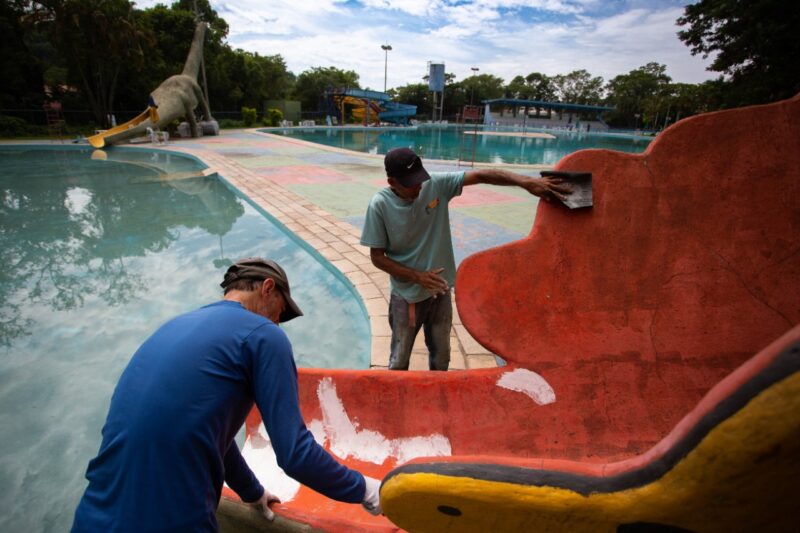 Prefeitura promove melhorias no Parque Aquático Municipal de Volta Redonda