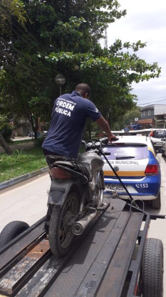 Moto furtada é encontrada por equipe da Ordem Pública de Volta Redonda