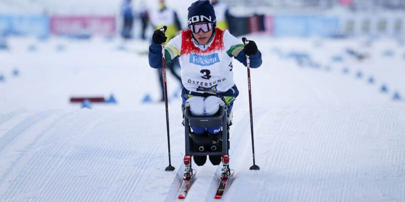 Para esqui cross-country: Aline Rocha é 1ª campeã do Brasil no Mundial