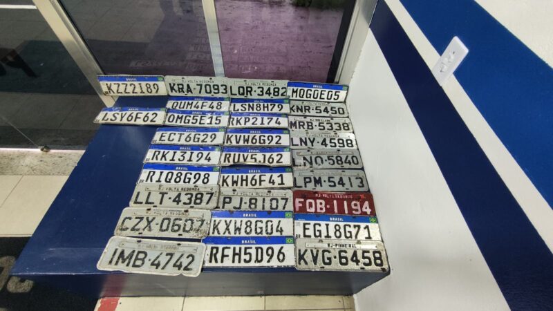 Ordem Pública de Volta Redonda devolve placas automotivas perdidas em alagamentos