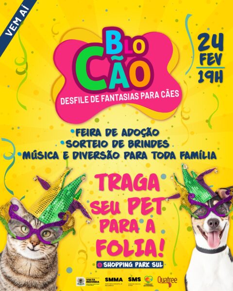 Volta Redonda promove desfile de fantasias para cães no Shopping Park Sul