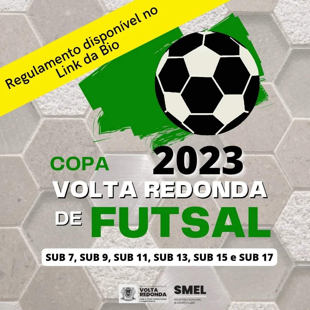 Copa Volta Redonda de Futsal 2023 está com inscrições abertas até esta quinta-feira (16)