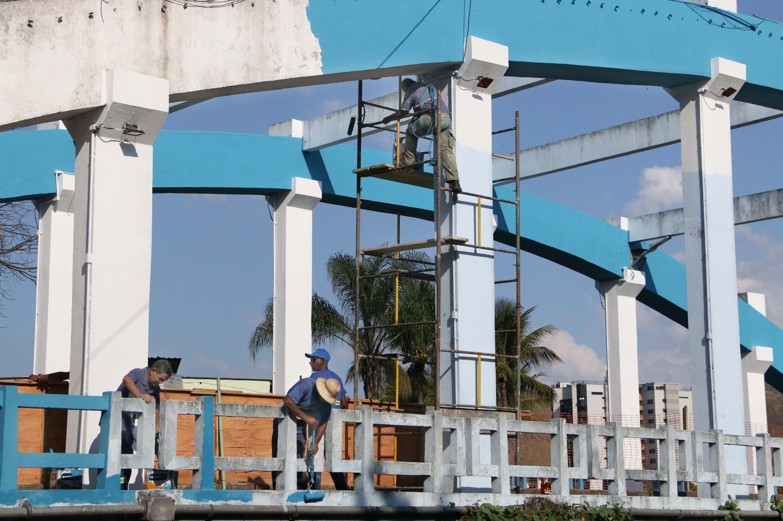 Prefeitura de Barra Mansa inicia segunda etapa de pintura da Ponte dos Arcos – Barra Mansa