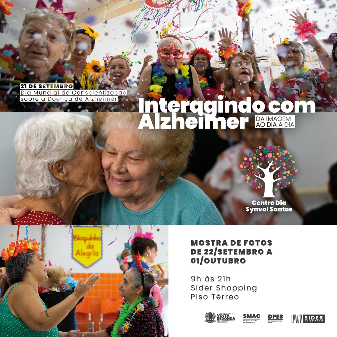 Prefeitura de Volta Redonda realiza mostra ‘Interagindo com o Alzheimer’