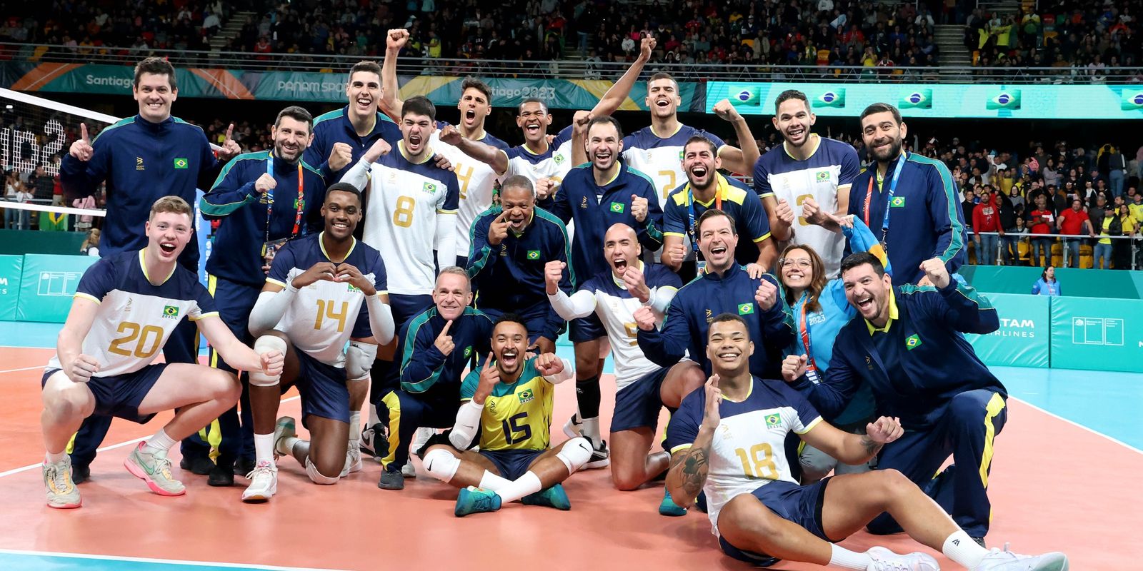 Pan: invicto, Brasil bate Cuba e vai às semifinais do vôlei masculino