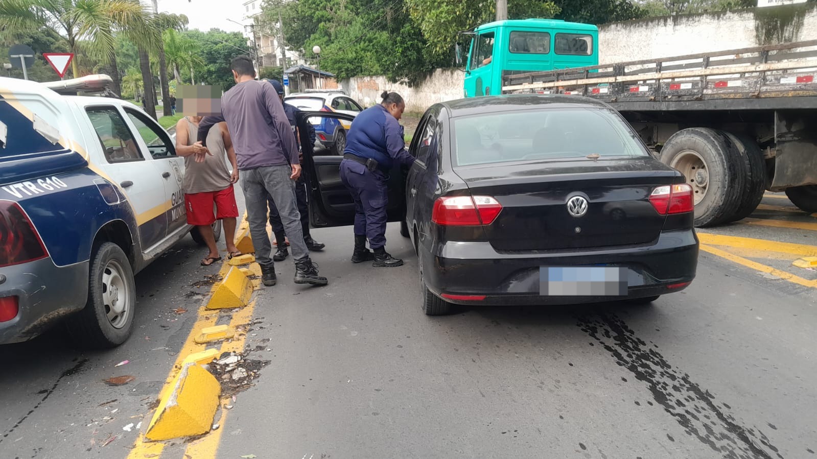 Guarda Municipal flagra e prende suspeito de agredir a namorada em Volta Redonda