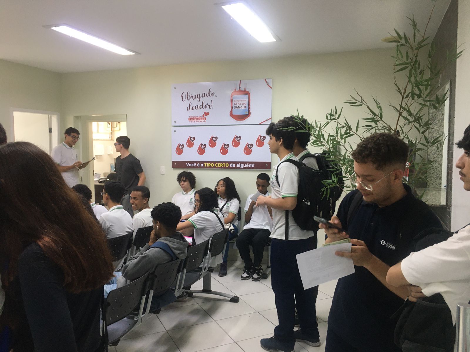 Campanhas ‘Estudante e Universitário Sangue Bom’ levam mais de 100 doadores ao Hemonúcleo de Volta Redonda