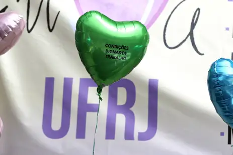 Rio de Janeiro (RJ), 19/04/2024 - A ADUFRJ (Associação dos Docentes da Universidade Federal do Rio de Janeiro) promove ato 