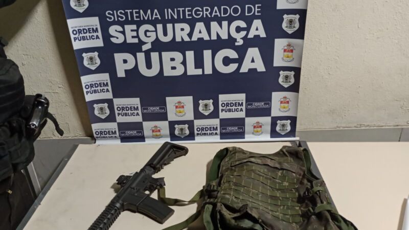 Sistema Integrado de Segurança apreende réplica de fuzil em Volta Redonda