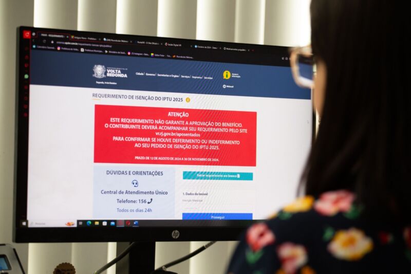 Aposentados de Volta Redonda já podem solicitar desconto de até 50% no IPTU 2025 pela internet