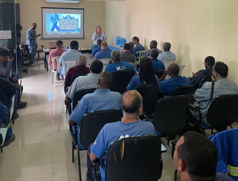Saae de Volta Redonda conscientiza funcionários sobre o ‘Novembro Azul’