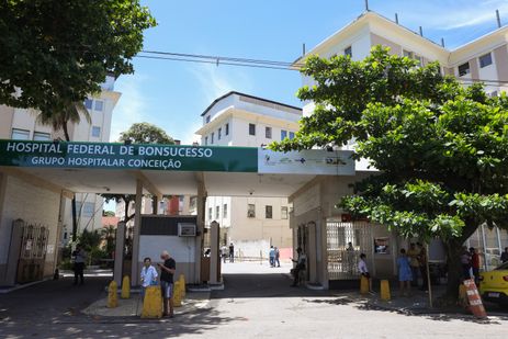 Tomaz Silva/Agência Brasil Rio de Janeiro (RJ), 17/01/2025 – Fachada do Hospital Federal de Bonsucesso, na zona norte do Rio de Janeiro. Foto: Tomaz Silva/Agência Brasil