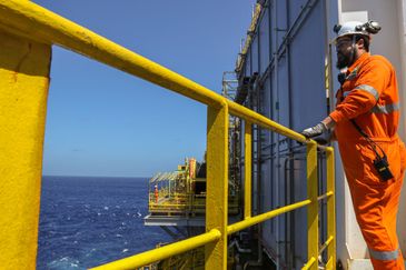 Tânia Rêgo/Agência Brasil Rio de Janeiro (RJ), 28/09/2023 - Navio-plataforma P-71, instalado no campo de Itapu, no pré-sal da Bacia de Santos, a 200 km da costa do Rio de Janeiro. Foto:Tânia Rêgo/Agência Brasil