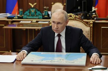 Sputnik/Mikhail Klimentyev/REUTERS Presidente da Rússia, Vladimir Putin, em Moscou