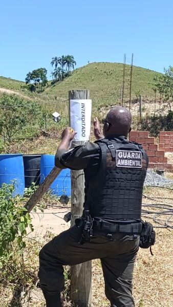 Guarda Ambiental interdita loteamento em Antônio Rocha – Barra Mansa