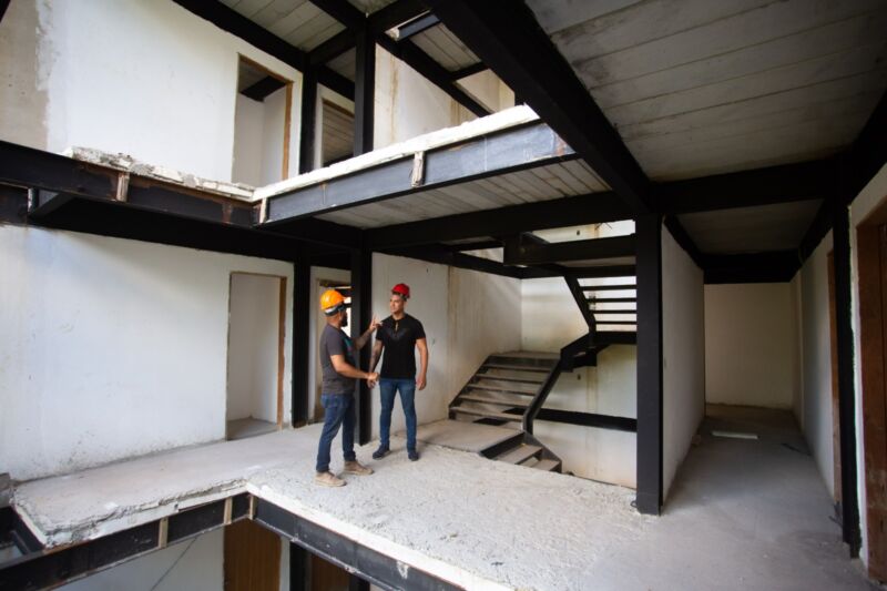 Volta Redonda: obras da Casa dos Atletas prosseguem em várias frentes