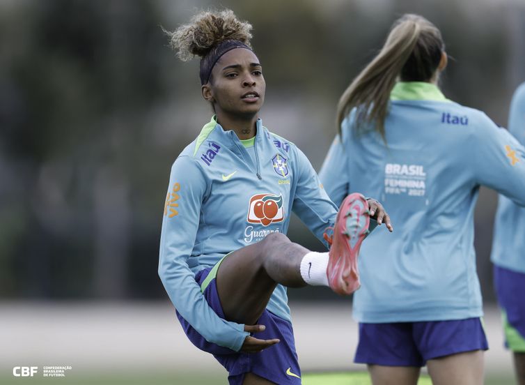 Rafael Ribeiro/CBF/Direitos Reservados Luany - seleção brasileira feminina - abril/2025 - treino nos EUA