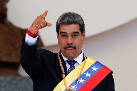 Reuters/Leonardo Fernandez Viloria/proibida a reprodução Presidente da Venezuela, Nicolás Maduro, durante cerimônia de posse para um terceiro mandato no cargo em Caracas
10/01/2025 REUTERS/Leonardo Fernandez Viloria
