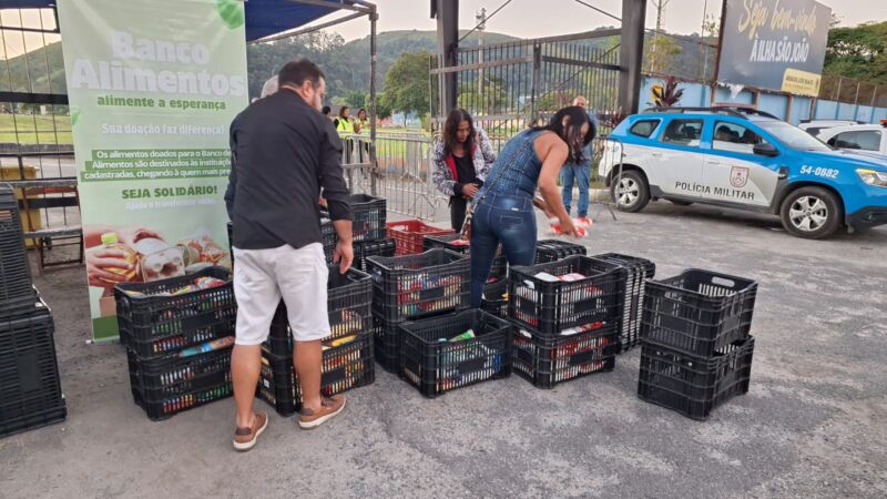 Prefeitura de Volta Redonda arrecada mais de 800 quilos de alimentos na Festa do Trabalhador