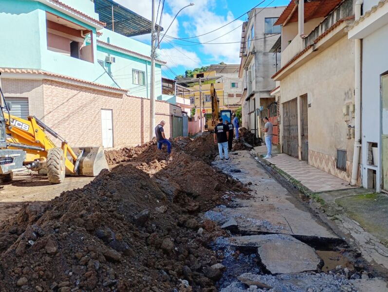 Prefeitura de Volta Redonda inicia obra de drenagem de água da chuva no bairro Verde Vale