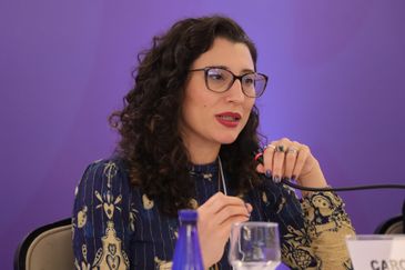 Brasília (DF), 14/05/2025 - Sessão de terapia por intelgência artificial. A conselheira do CFP, Maria Carolina Roseiro. Foto: CFP/Divulgação