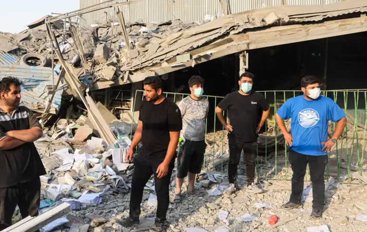 Iran - 13/06/2025 Prédios danificados em Teerã após ataques israelenses na sexta-feira. Foto Agência de Notícias da republica Islâmica.