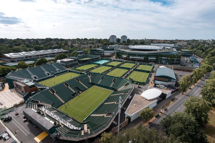 Complexo de Wimbledon - piso de grama - grand slam