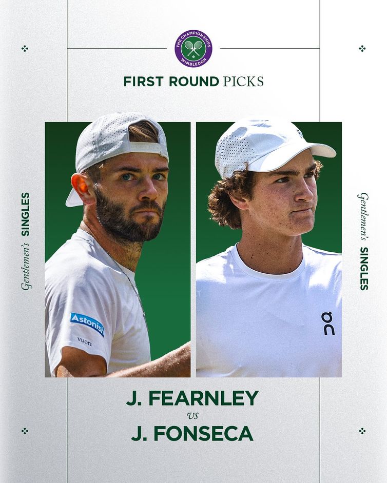 João Fonseca conhece adversário na primeira rodada de Wimbledon após sorteio na manhã de 27/06/2025