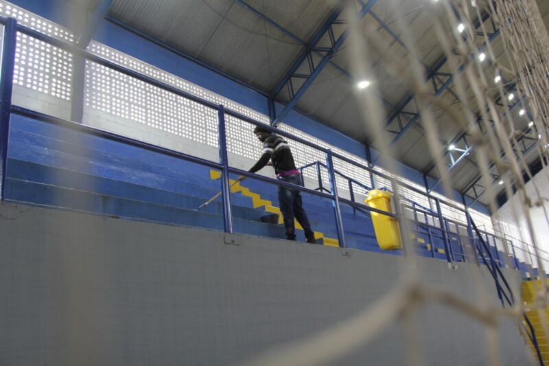 Volta Redonda: começa a reforma do ginásio do Santo Agostinho