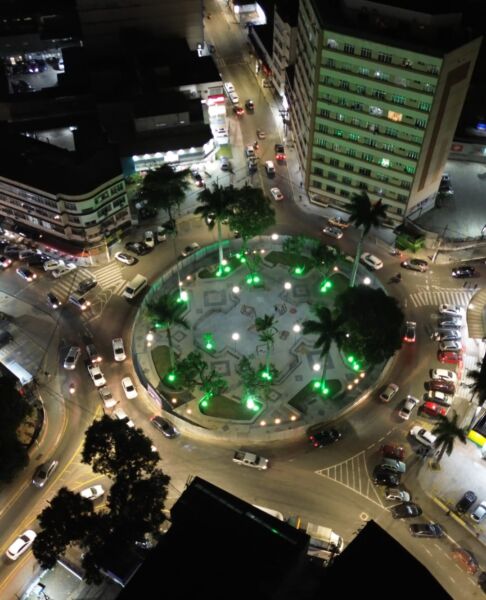 Praça do Ano Bom recebe nova iluminação e entra na fase final de reforma – Barra Mansa