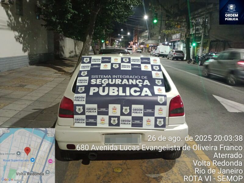 Volta Redonda: Ordem Pública prende motorista inabilitado flagrado realizando manobras perigosas