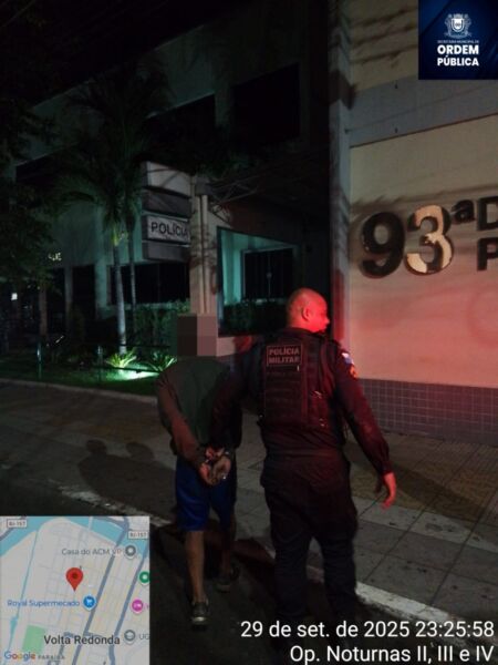 Homem é detido por invasão de domicílio em Volta Redonda