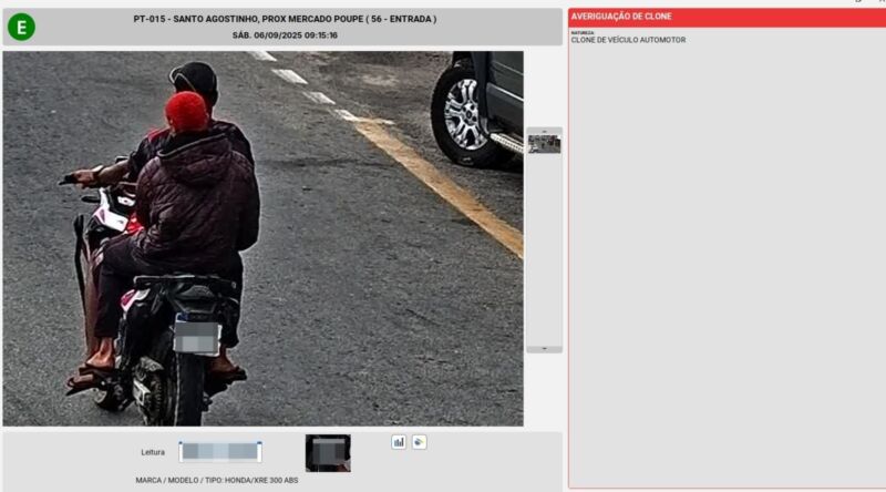 Moto clonada é apreendida em operação integrada em Volta Redonda