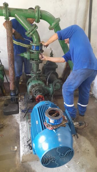 Saae-BM realiza manutenção em bomba principal que abastece o bairro Santa Rosa – Barra Mansa