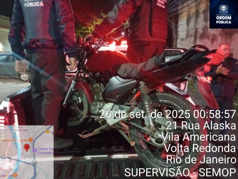 Sistema Integrado de Segurança de Volta Redonda flagra adolescente de 15 anos com droga
