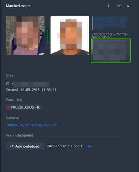 Sistema de reconhecimento facial em Volta Redonda já garantiu 15 prisões e localizou 15 desaparecidos