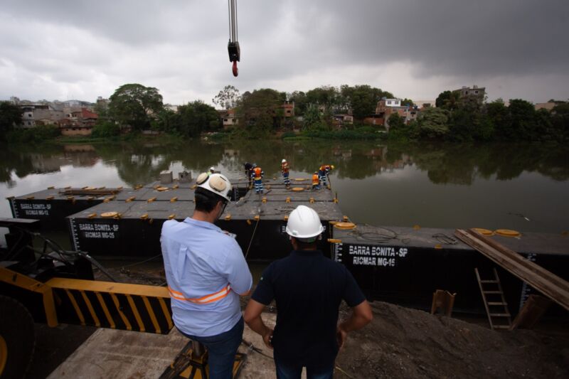 Volta Redonda: começam os preparativos para a construção da nova ponte sobre o rio Paraíba do Sul